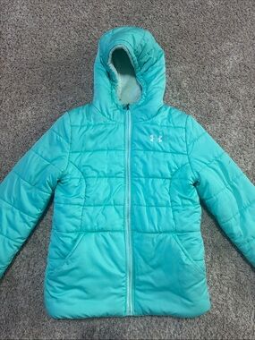 Under Armour Girls' Mint Hooded Quilted Jacket